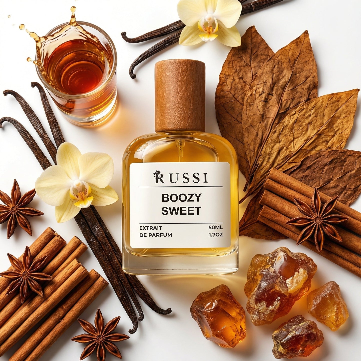 BOOZY SWEET ROMAS · VANILĖ · TABAKAS