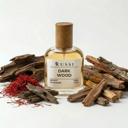 DARK WOOD OUD · ŠAFRANAS · PAČIULIS