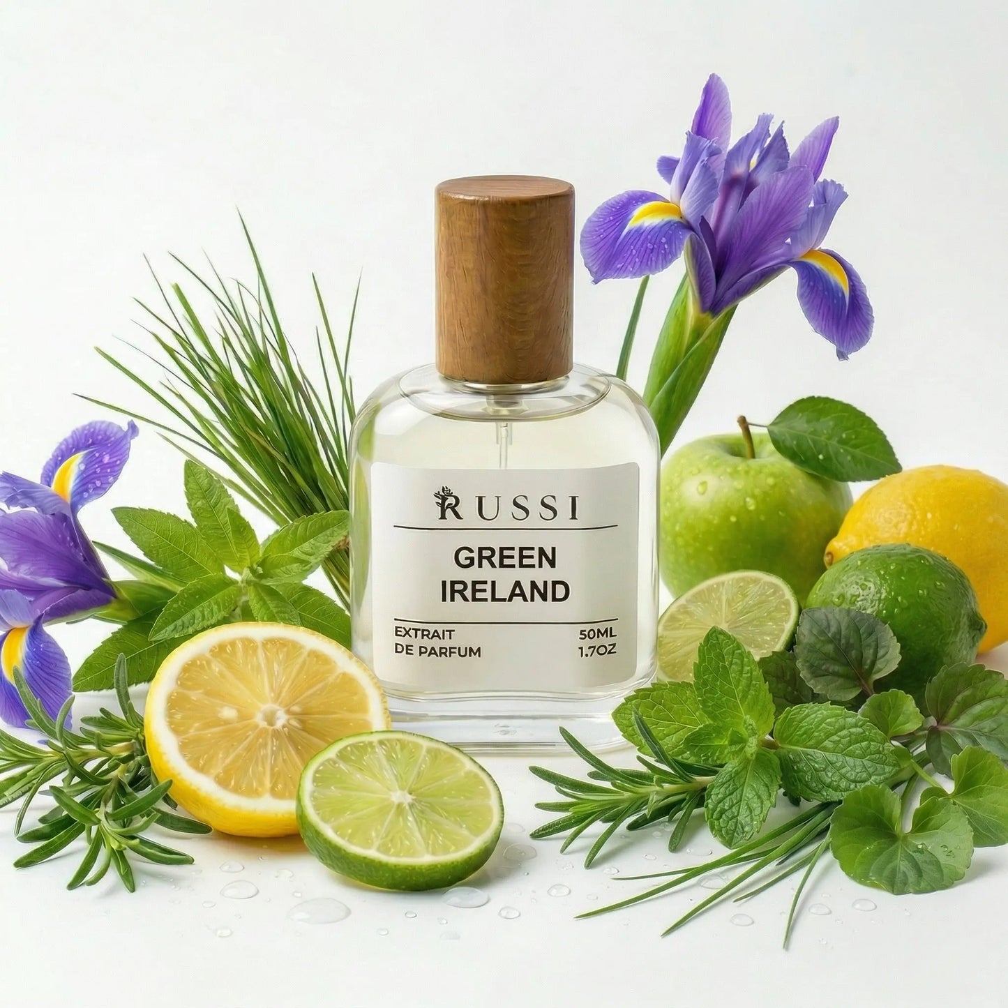 GREEN IRELAND VERBENA · VIOLETĖS LAPAI · SANDALMEDIS