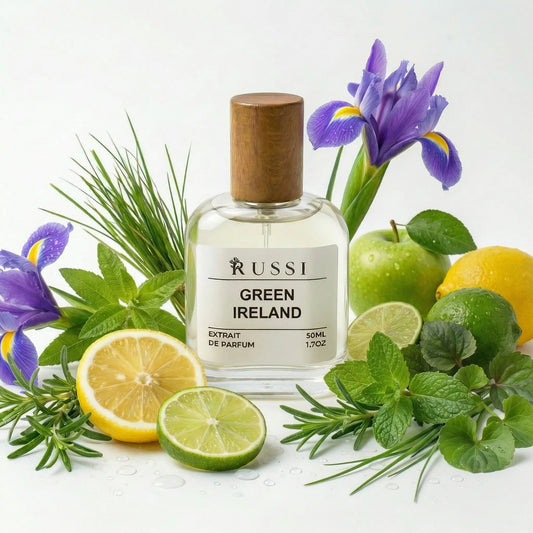 GREEN IRELAND VERBENA · VIOLETĖS LAPAI · SANDALMEDIS