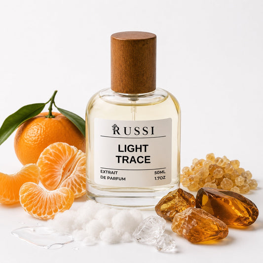 LIGHT TRACE premium perfume product photo