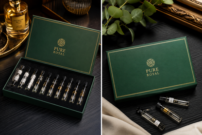 PARFUMADA Premium Sample Set luxury perfume box with 10 fragrance samples