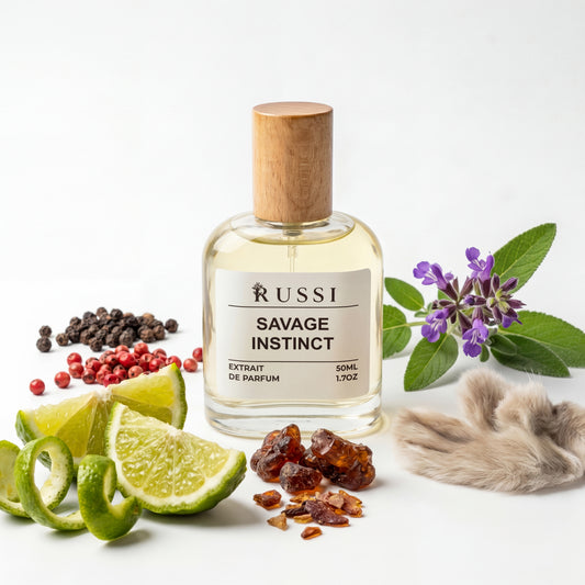 BERGAMOTĖ LEVANDA AMBROKSANAS parfumas su instinktas kitaip natomis ir mediniu dangteliu